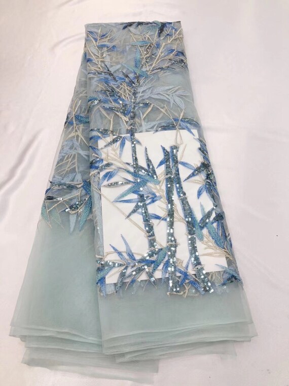 Paillettes tissu haut de gamme bambou feuille dentelle Tulle maille dentelle feuille dentelle Ivoire, voiles à lacets tissu pour Cap en Tulle, housse de mariée f68377 Paillettes tissu haut de gamme bambou feuille dentelle Tulle maille dentelle feuille dentelle Ivoire, voiles à lacets tissu pour Cap en Tulle, housse de mariée f68377