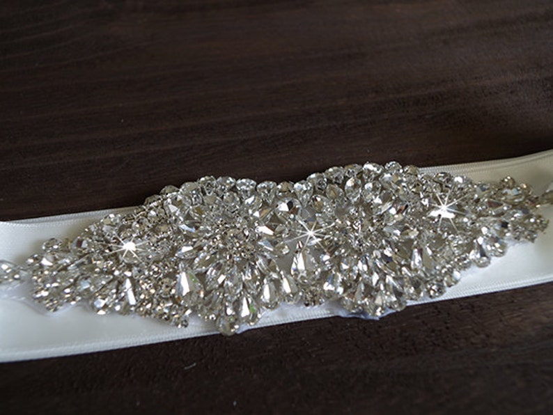 Crystal Applique Rhinestone Applique Crystal Bead Applique Etsy