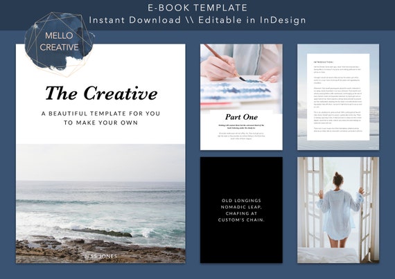 Simple and Modern InDesign eBook Template - Opt-in, Freebie, Blog, Customisable