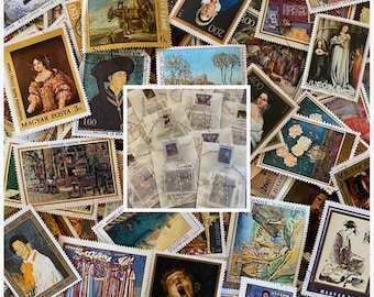 25 Art Stamps from Around the World