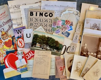 Vintage Paper Ephemera for Junk Journaling