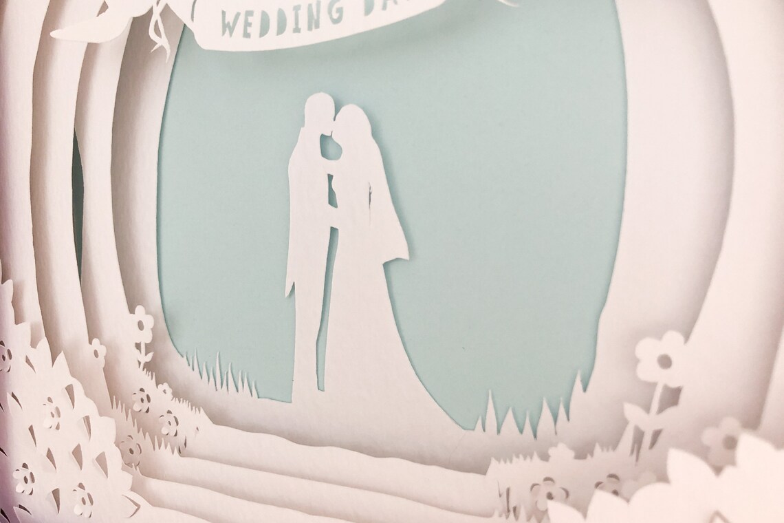 Wedding Shadow Box SVG Free - Free SVG Cut Files