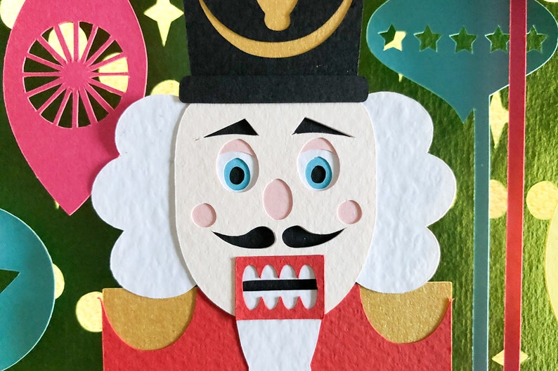 Christmas Nutcracker Shadow Box SVG Layered 3D Papercut 3D Etsy