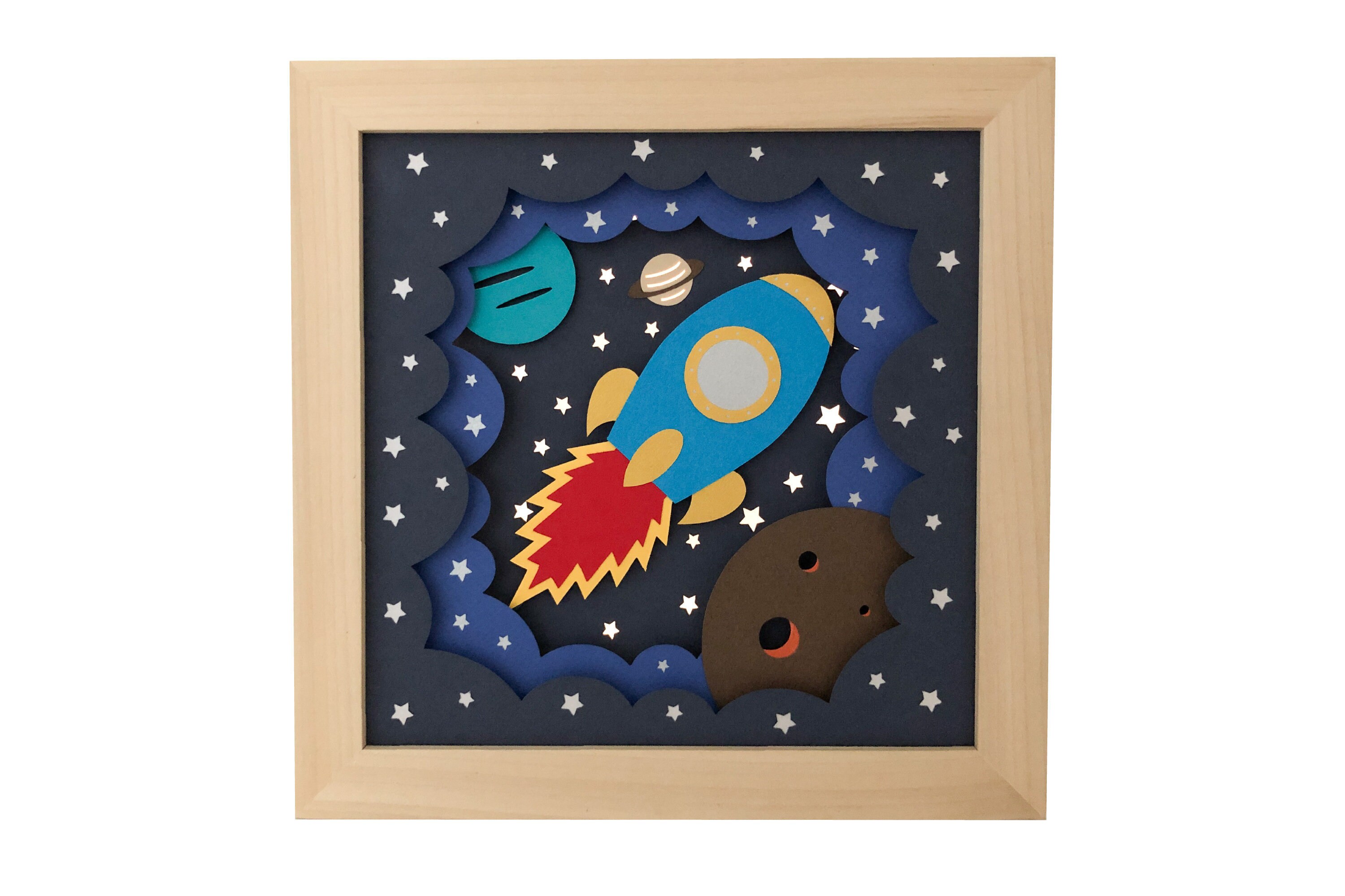 Download Rocket Ship Shadow Box Svg Papercut Template 3d Layered Paper Cut Template For Hand Or Machine Cutting Space Shadow Box And Light Box Svg Clip Art Image Files Papercraft Kromasol Com