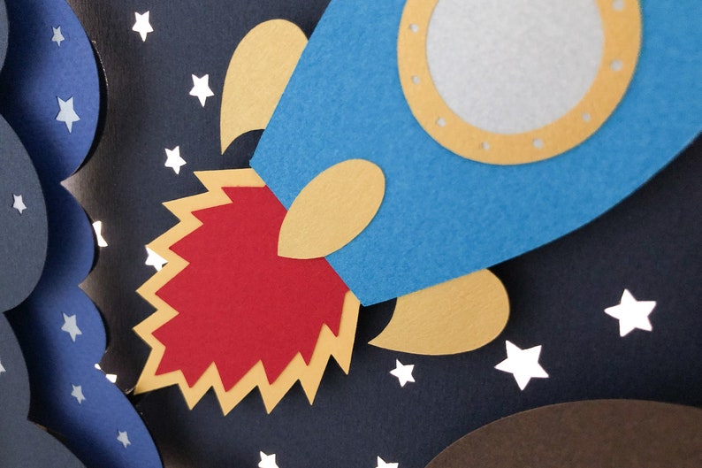 Download Space Shadow Box And Light Box Svg Rocket Ship Shadow Box Svg Papercut Template 3d Layered Paper Cut Template For Hand Or Machine Cutting Scrapbooking Papercraft Incrementum Pe