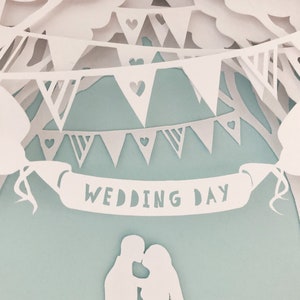 Wedding Couple Shadow Box SVG Template First Anniversary - Etsy Australia