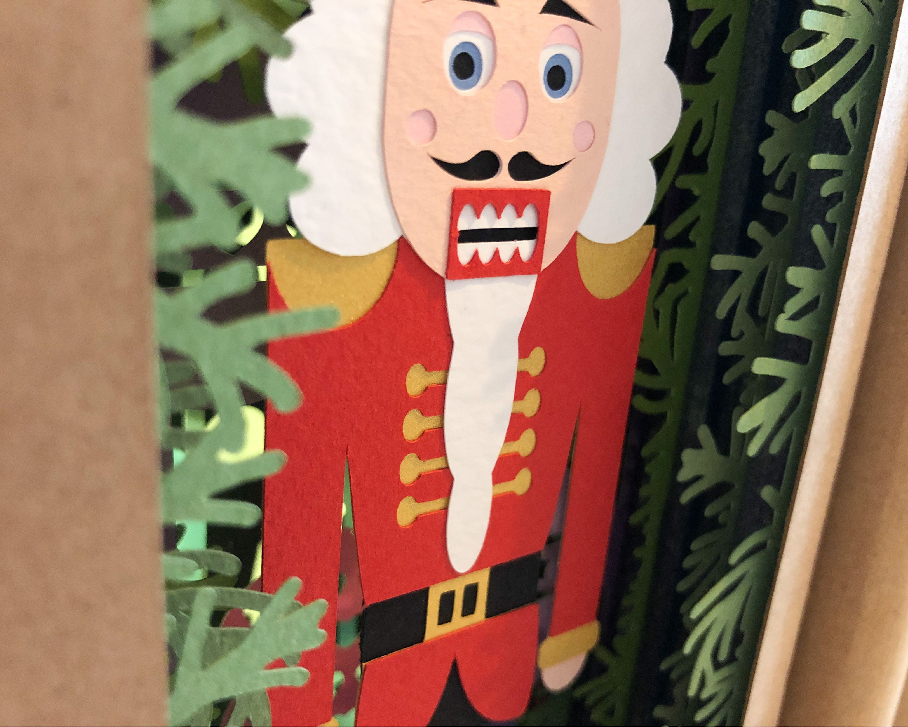 Nutcracker book nook diorama shadow box svg for cricut or Etsy