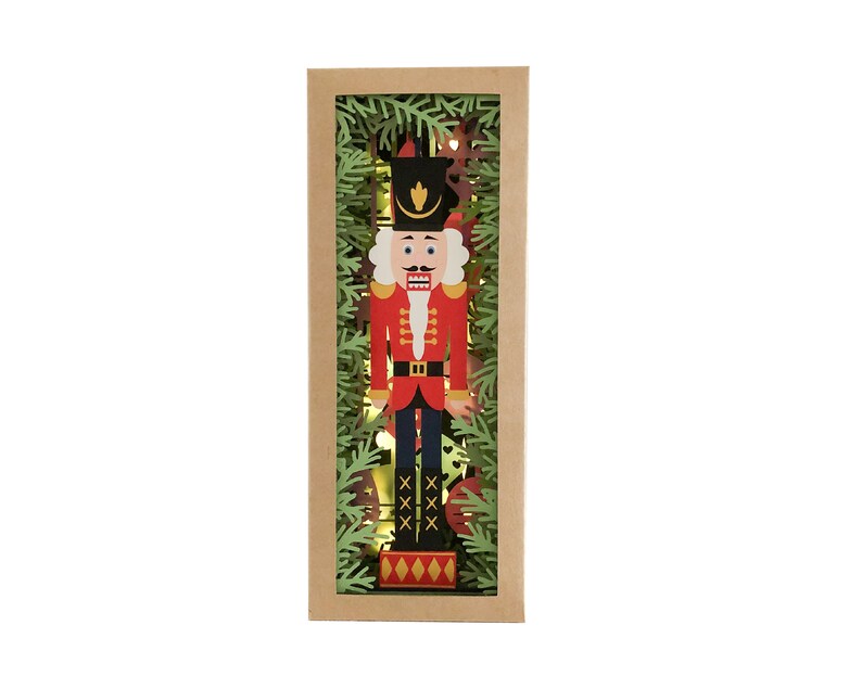Nutcracker Book Nook Diorama Shadow Box Svg for Cricut or Etsy