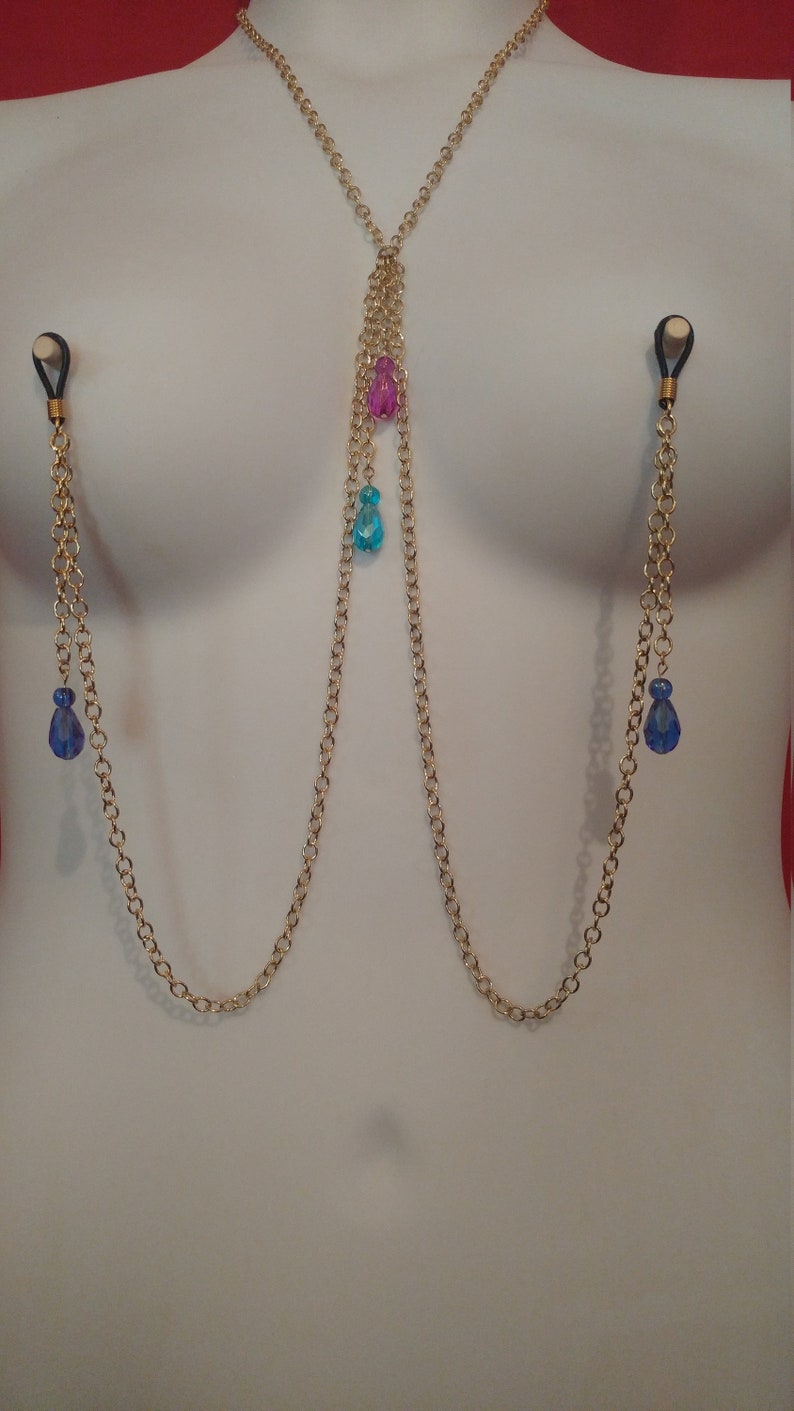 Nipple Jewelry Necklace NonPiercing Pierced Painless and Etsy