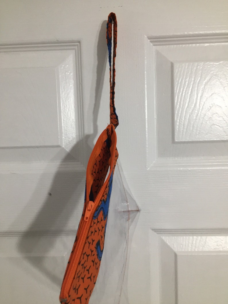 Ankara /& vinyl pouch. Vinyl pouch Ankara pouch