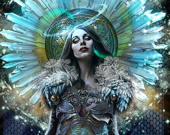 Ice Witch, Fantasy art print
