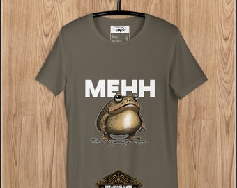 MEHH Frog T-Shirt | Funny Grumpy Frog Unisex Tee