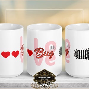 Love My Bug Isopod mug, Cute Love Bug Gift