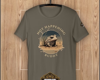 Camiseta "No está pasando" con estampado de rana, divertida camiseta unisex