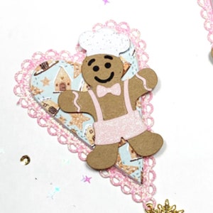 Moldes de corte de família de gengibre para projetos de Natal DIY, moldes de corte de família de gengibre, perfeitos para artesanato de Natal,