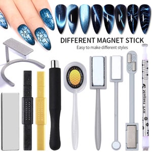 Cat Magnetic tools, 9D Magnetic Stick ,3D Chameleon Pigment, 3D Line Strip effect,Nail Art Gel Polish Manicure DIY Nail Decoration