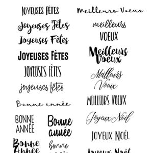 French Phrases Clear Stamp Set – Elegant Sayings for Handmade Cards & Art Journals
