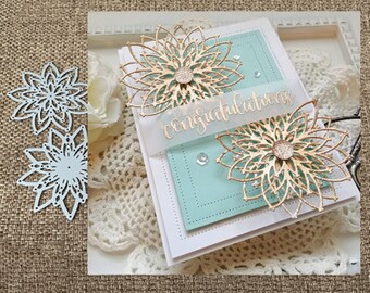 Happinter Die Cuts,Mice Lace Metal Cutting Die Cuts for Card Making Metal Mould Template for DIY Scrapbook Album Embossing Crafts Decor