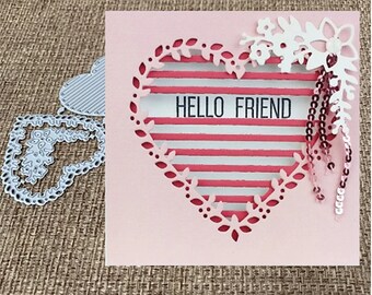Heart Wind Metal Cutting DieSizzixCuttlebugMetal DieWedding Invitation Card Paper Cutting DieScrapbookingDie Cutcraft supplies