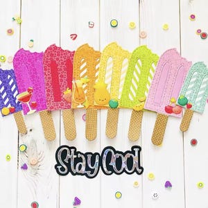 Troqueles de corte metálicos de paletas: troquel de helado de verano para tarjetas, scrapbooking, regalos de fiesta y manualidades con paletas.