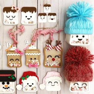Schattige marshmallow-schudster – Kawaii Craft Die voor kaarten maken en tijdschriften