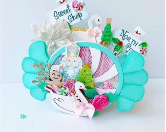 Troquel de menta, dulces de Navidad, caja agitadora de dulces, plantillas de corte para manualidades, álbumes de recortes, tarjetas de papel decorativas en relieve