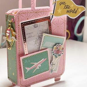 Matrice de découpe pour valise de voyage | Moignon mignon pour les projets d'artisanat de bricolage