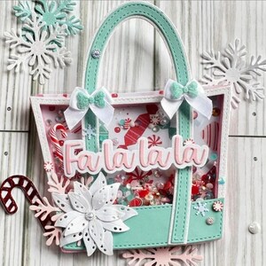 Tote Bag Bag Shaker Stanzschablone - Metallstanzschablone für DIY Schüttelkarten, Scrapbooking & Bastelprojekte