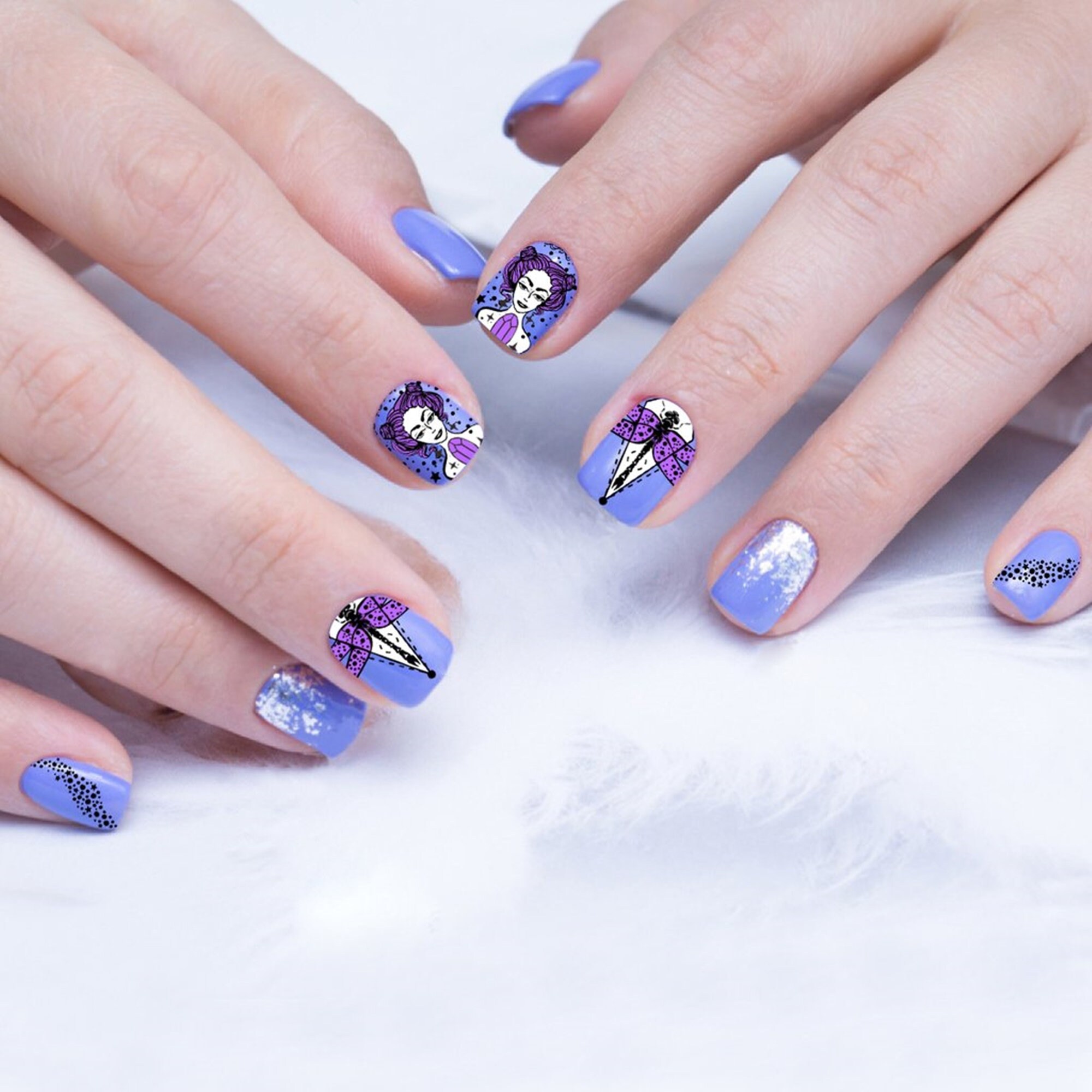 Moon Planet Manicure Nail Art Plate Stainless Steel Design - Etsy Australia
