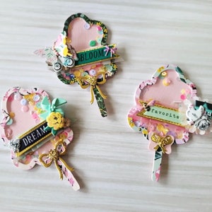 Matrizes de corte de algodão doce – ideais para artesanato em papel com tema de confeitaria DIY