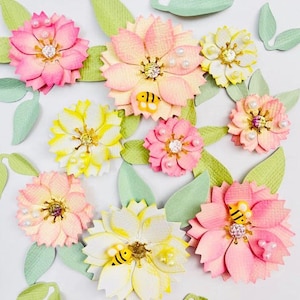 Molde de flor de fantasia – Design exclusivo de flor para álbuns de recortes e planejadores