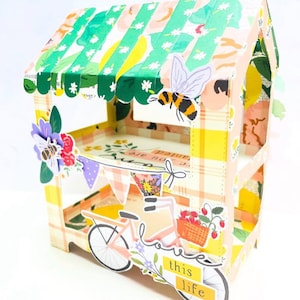 3D hoge stansmessen voor marktkraam – boerderijstandaardbox voor traktaties, knutselen, kaarten maken, scrapbooking en doe-het-zelfdisplayprojecten