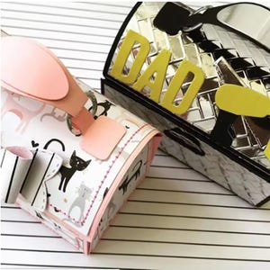 Matrizes de corte de metal para lancheiras – Matrizes de metal 3D para caixas de guloseimas, confecção de cartões, artesanato de volta às aulas, scrapbooking e projetos de papel faça você mesmo
