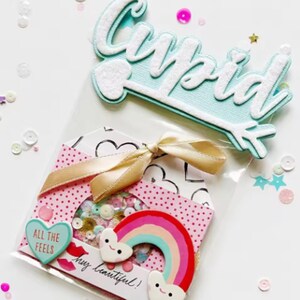 Troquel de corte de Cupido para bolsa: Troquel metálico de San Valentín para bolsas de dulces