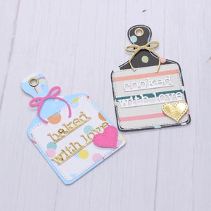Troqueles de corte de tabla de cortar: troquel metálico con temática de cocina para scrapbooking, diarios de recetas, creación de tarjetas y manualidades con papel.