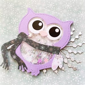 Troqueles de corte de búho de invierno, troqueles de corte de búho, plantillas para bricolaje, álbumes de recortes, gofrado decorativo, tarjetas de papel de bricolaje