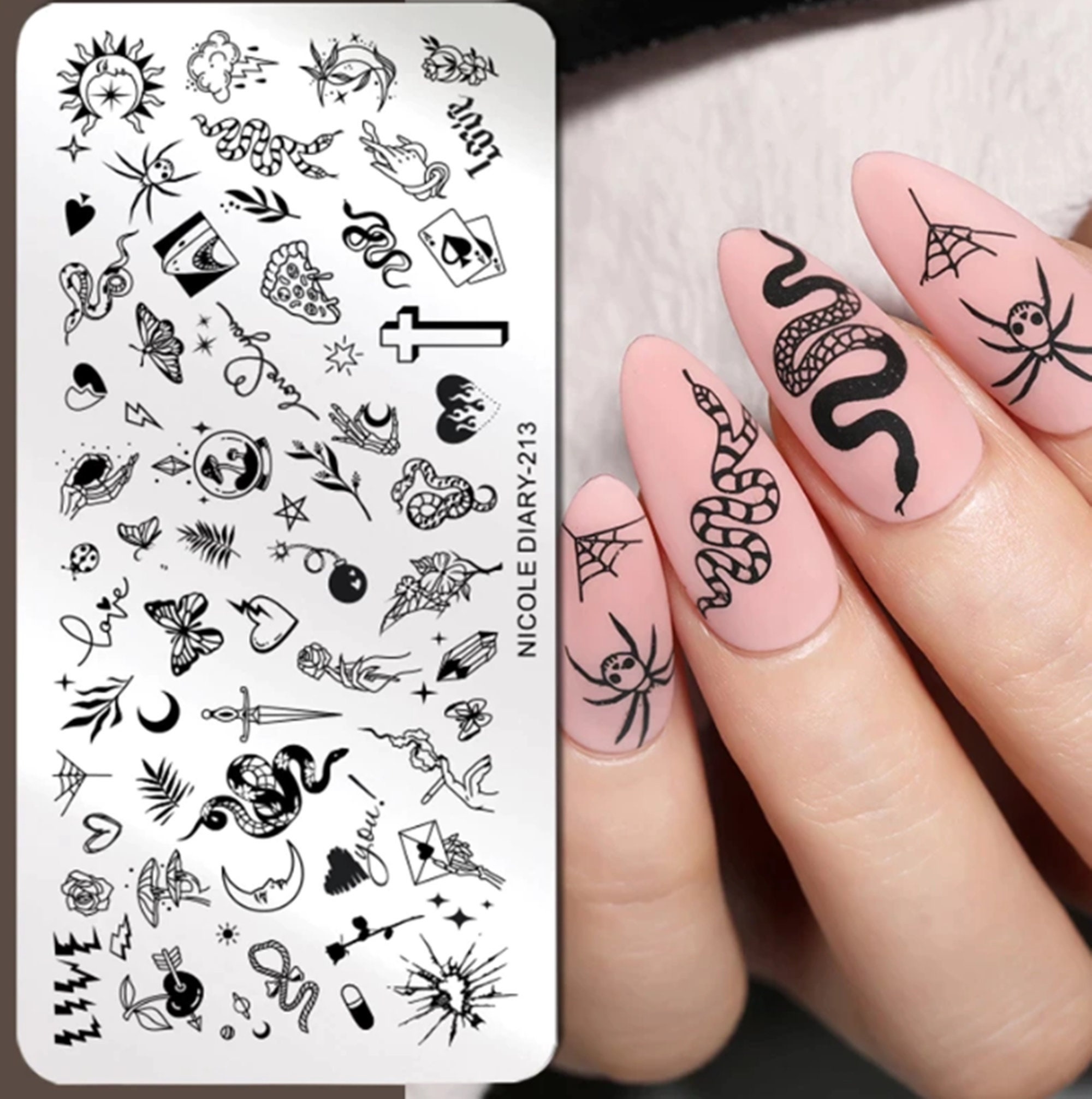 Skyrim Nail Art - Etsy Skyrim Nail Art - Etsy