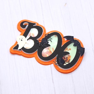 Halloween Boo, Boo stansmessen, Boo Shaker, Tas Topper, Stansmessen voor DIY Scrapbooking Decoratief reliëfpapier kaarten