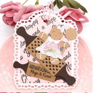 Troqueles de corte metálicos con forma de rodillo: troqueles con temática de repostería para diarios de recetas, scrapbooking, tarjetas y manualidades con papel para la cocina.