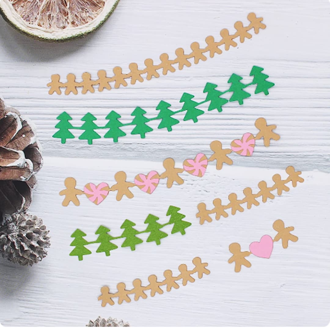 Christmas Garlands garlands Cut Die Cutting Dies Stencils Etsy