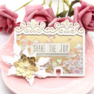 Memorydex Eleganz Stanzformen Zaun Scrapbook Papier Handwerk Dekoration Dies ist ein Scrapbooking