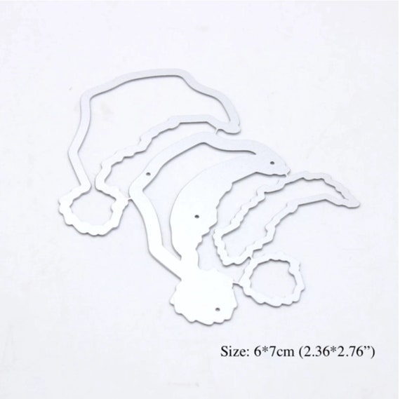 Christmas hat die Santa Hat Shaker cute santa s hat Santa s hat die cut Christmas Dies for DIY Scrapbooking DIY Paper Cards