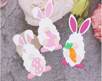 Easter bunny, Easter Gnomes,Cutting Dies Scrapbook Paper Craft Decoration dies scrapbooking