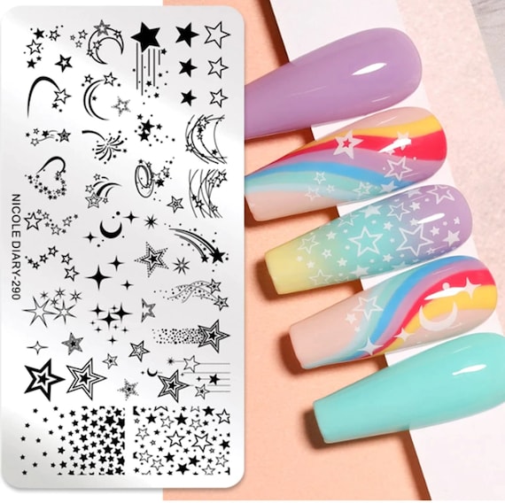 FAGINEY Stamping Plates Set, Nail Stamping Plates, Professional Flower  Forest Image Plates Nail Art Stamping Stamper Scraper Sets Tools -  Walmart.com