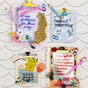 Klemmbrett Stanzschablone - Metallstanzschablone für Planer, Scrapbooking, Kartenherstellung & Papierhandwerk