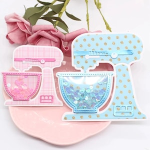 Fustella per mixer elettrico, fustella per shaker, stencil per fai da te, scrapbooking, goffratura decorativa, biglietti di carta fai da te