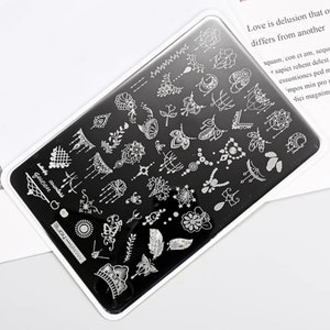 nail stamp boho~ boho style nails ~ nail art template ~ plates for nails ~ nail decorations ~ DIY nail art beautiful~ stamping plate