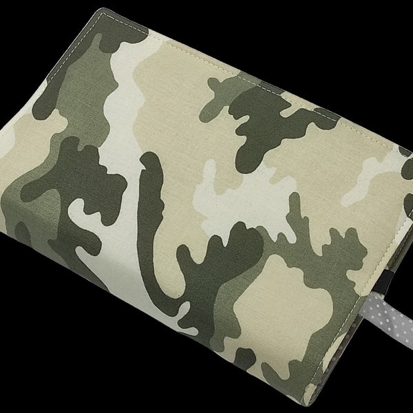 Book Cover Adjustable Cotton  Buchhülle  Camo