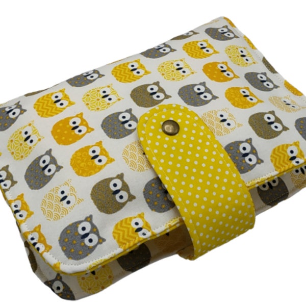 Baby Diaper bag Windeltasche Wickeltasche Yellow Owls