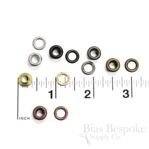 Set of 144 SHAY #00 Grommets (Hole Size 4.8mm), For Bevy Pliers
